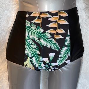 Bottom wing waist swimsuit #M